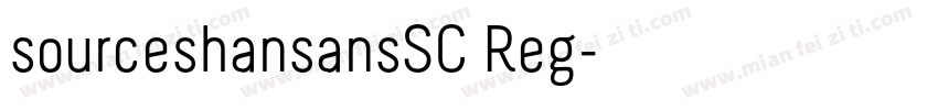 sourceshansansSC Reg字体转换